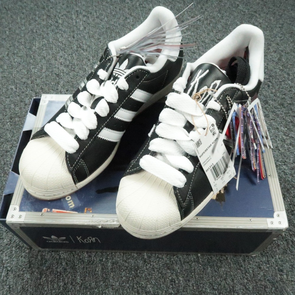 Adidas x Korn Shoes Mens 9 Black White Superstar Collab IH1313